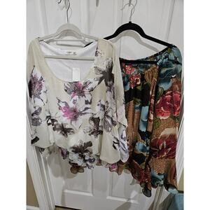 Cato and Select Woman Blouses New Lot 2 Size 1X